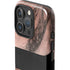Rose Gold and Black Marble iPhone 16 Pro Max Impact Case